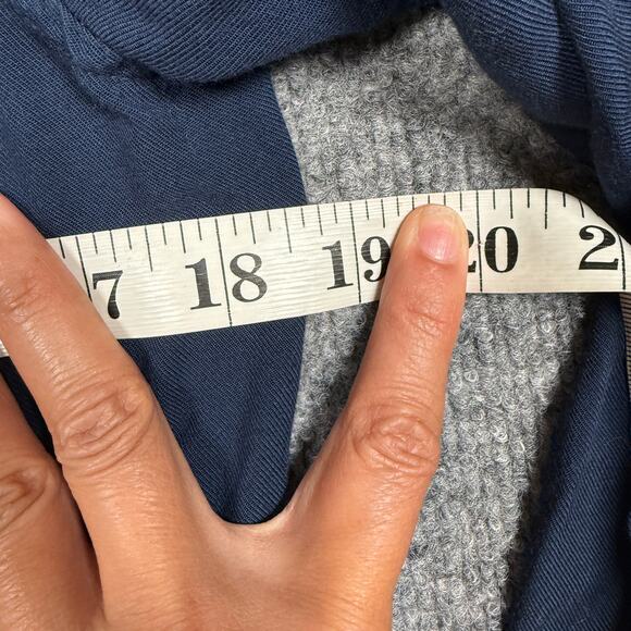 Cloth & Stone Medium Drawstring Romper Button Up Tunic Shirt Black Long Sleeves - Picture 7 of 8